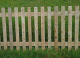 Flat Top 6ft Wide x 2ft High Picket Fence Panels - Choose Your Colour