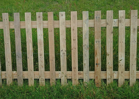 Flat Top 4ft Wide x 3ft High Eco Picket Fence Panels